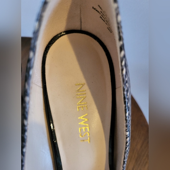 Nine West Heels, Size 6.5, "Reptile" Brown/Cream - MARGOT - Picture 5 of 5